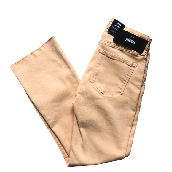 Mavi Anika Carmel Cream La Vintage High waisted crop flare jeans - Picture 2 of 16